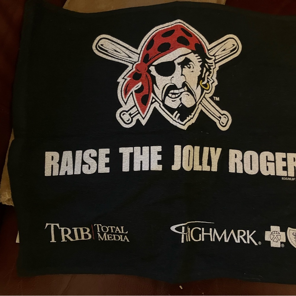 Pirate Themed Black Towel